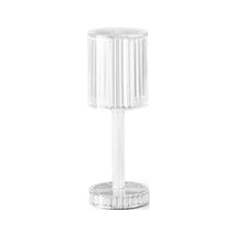 6605 Crystal Table Lamp , Touch Control Atmosphere Nightstand Lamp With USB Charging Line DeoDap