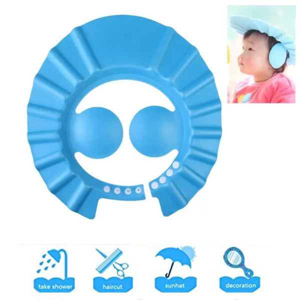 0378 Adjustable Safe Soft Baby Shower cap Aj E Stores